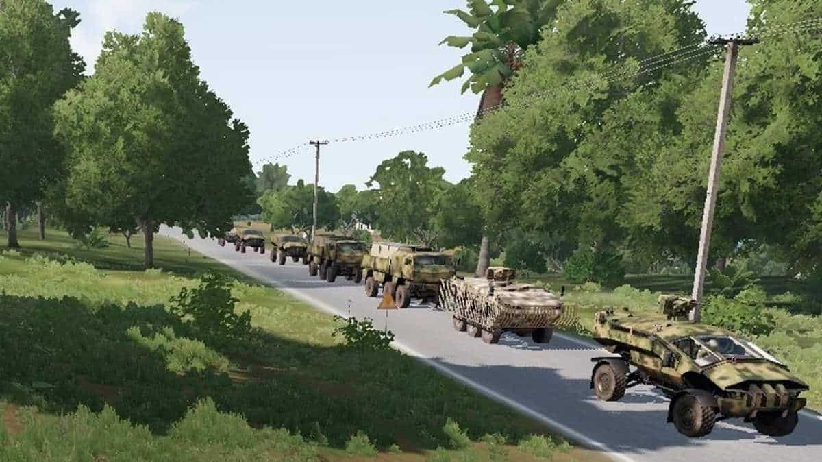 ArmA 3 CSAT Convoy ambush Tanoa